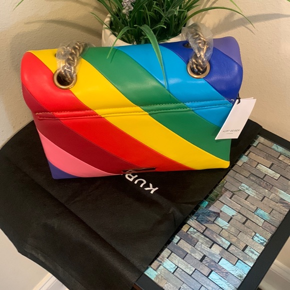 Kurt Geiger Rainbow Shop Kensington Leather Crossbody Bag - Picture 4 of 16